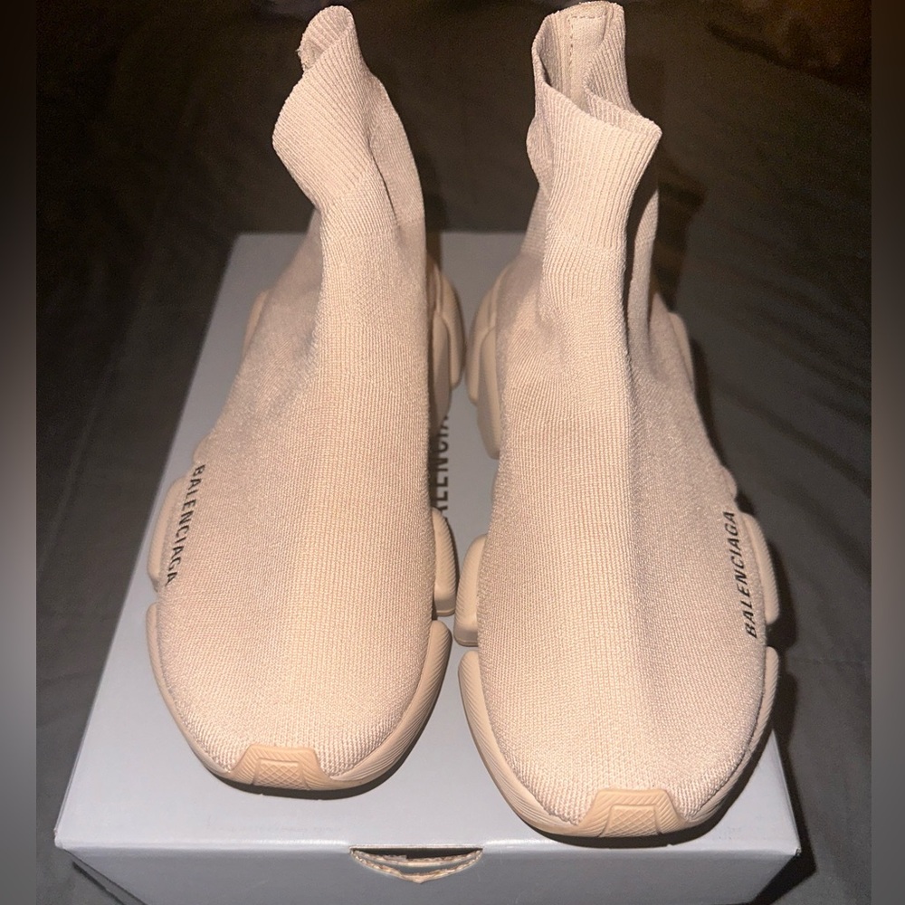 Slightly Used Balenciaga Speed Beige